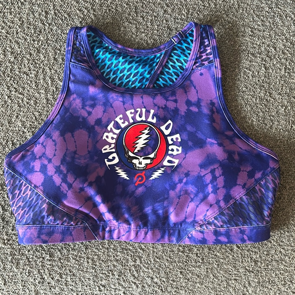 Grateful Dead Peloton Tie Dye Sports Bra Size M